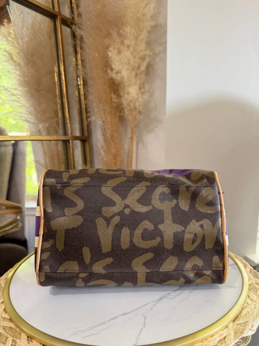 Victorias Secret Y2K-era Logo Bowler Satchel Handbag McBling Fashion Vintage